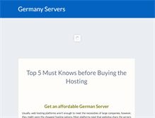 Tablet Screenshot of germany-servers.com